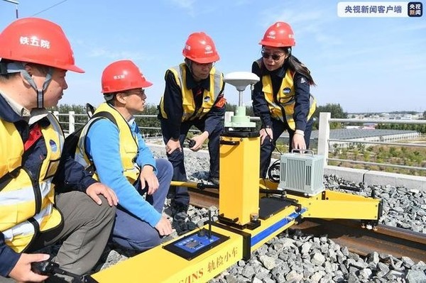 北斗三号首次被用于高铁建设 测量精度提升20倍以上